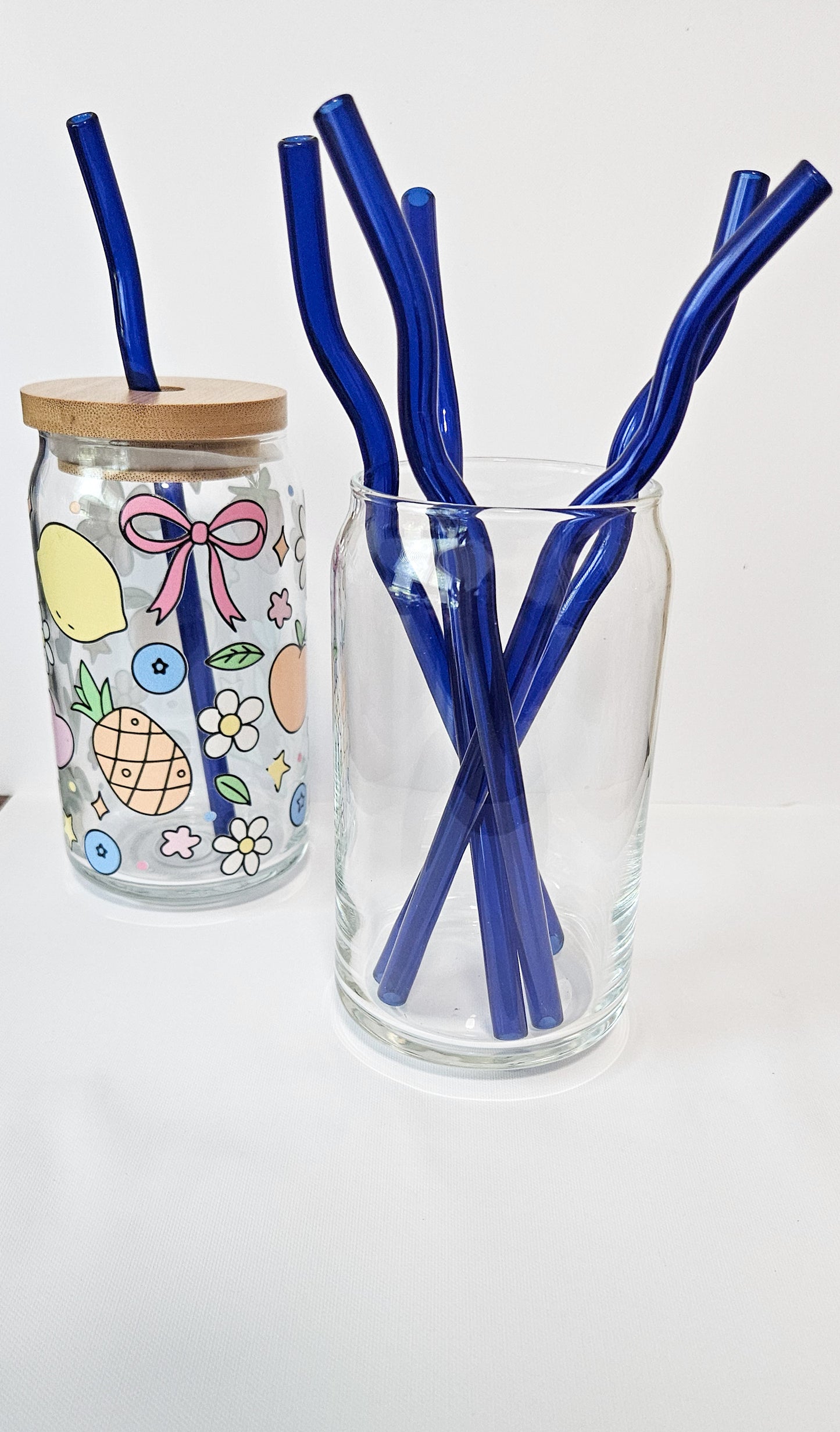 Wavy glass Straws