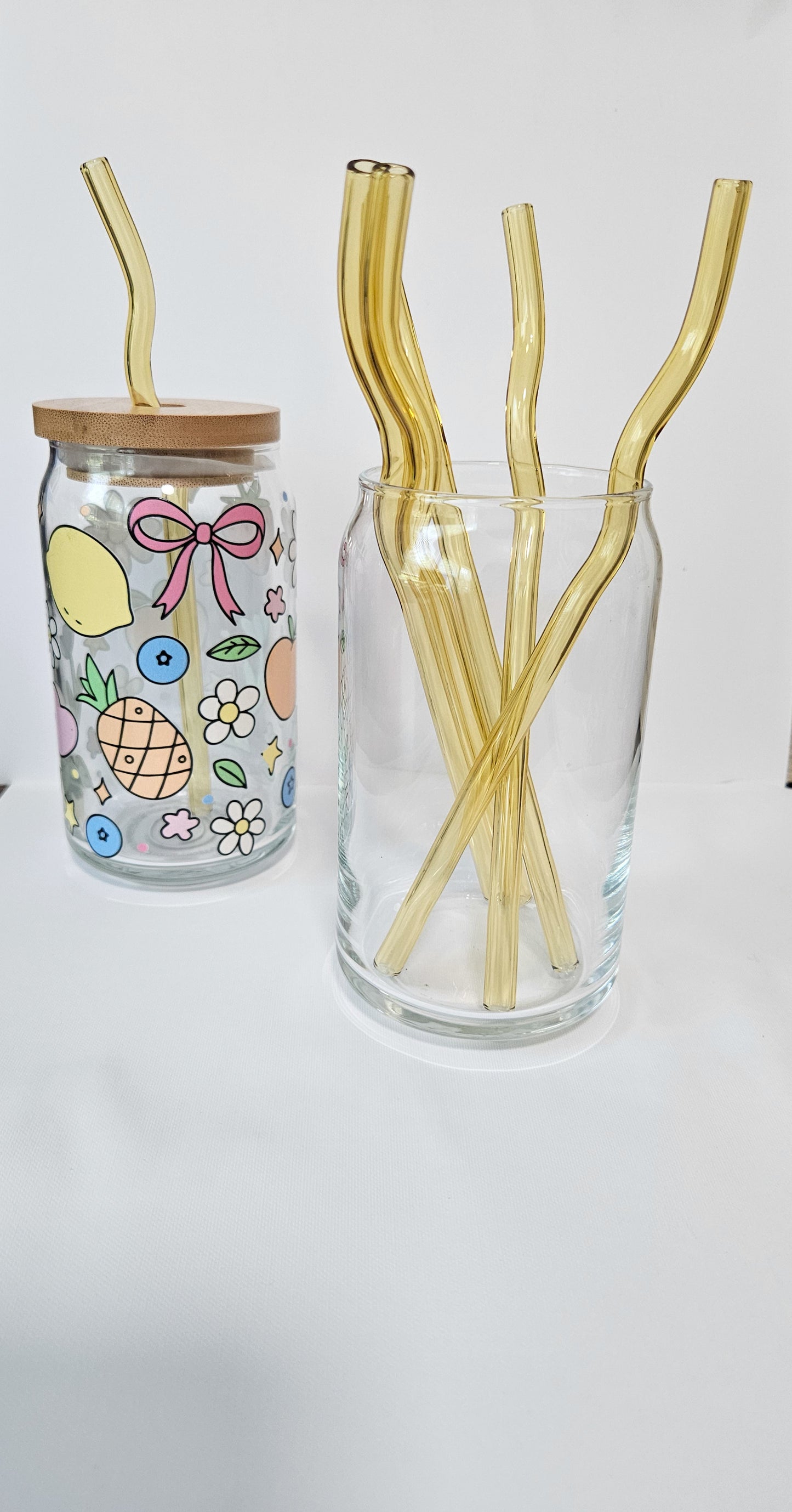Wavy glass Straws