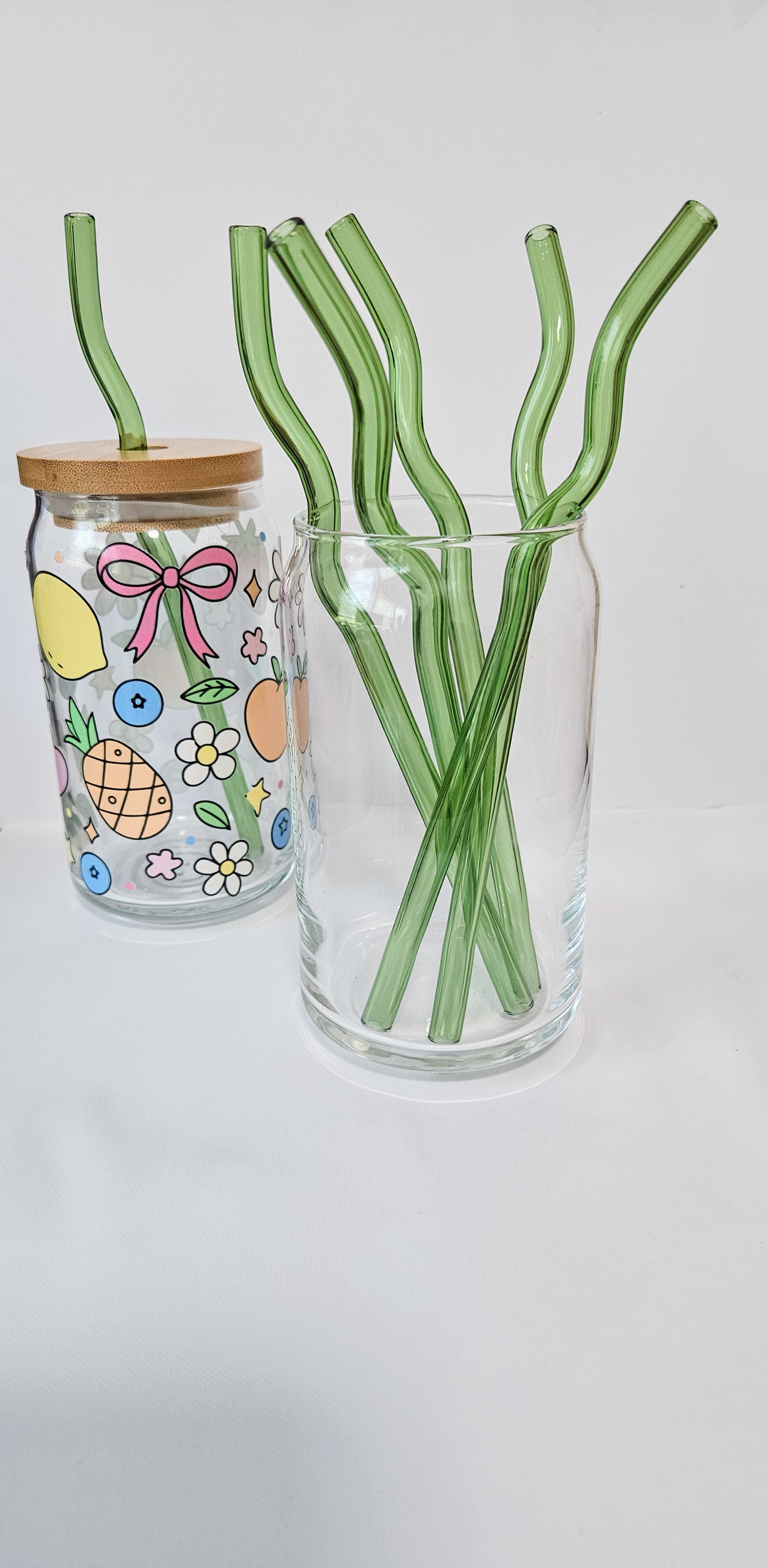 Wavy glass Straws