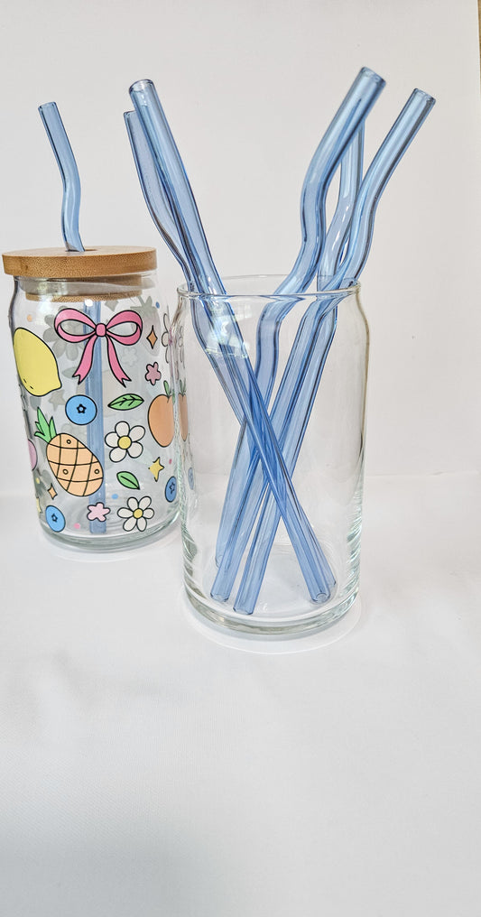 Wavy glass Straws