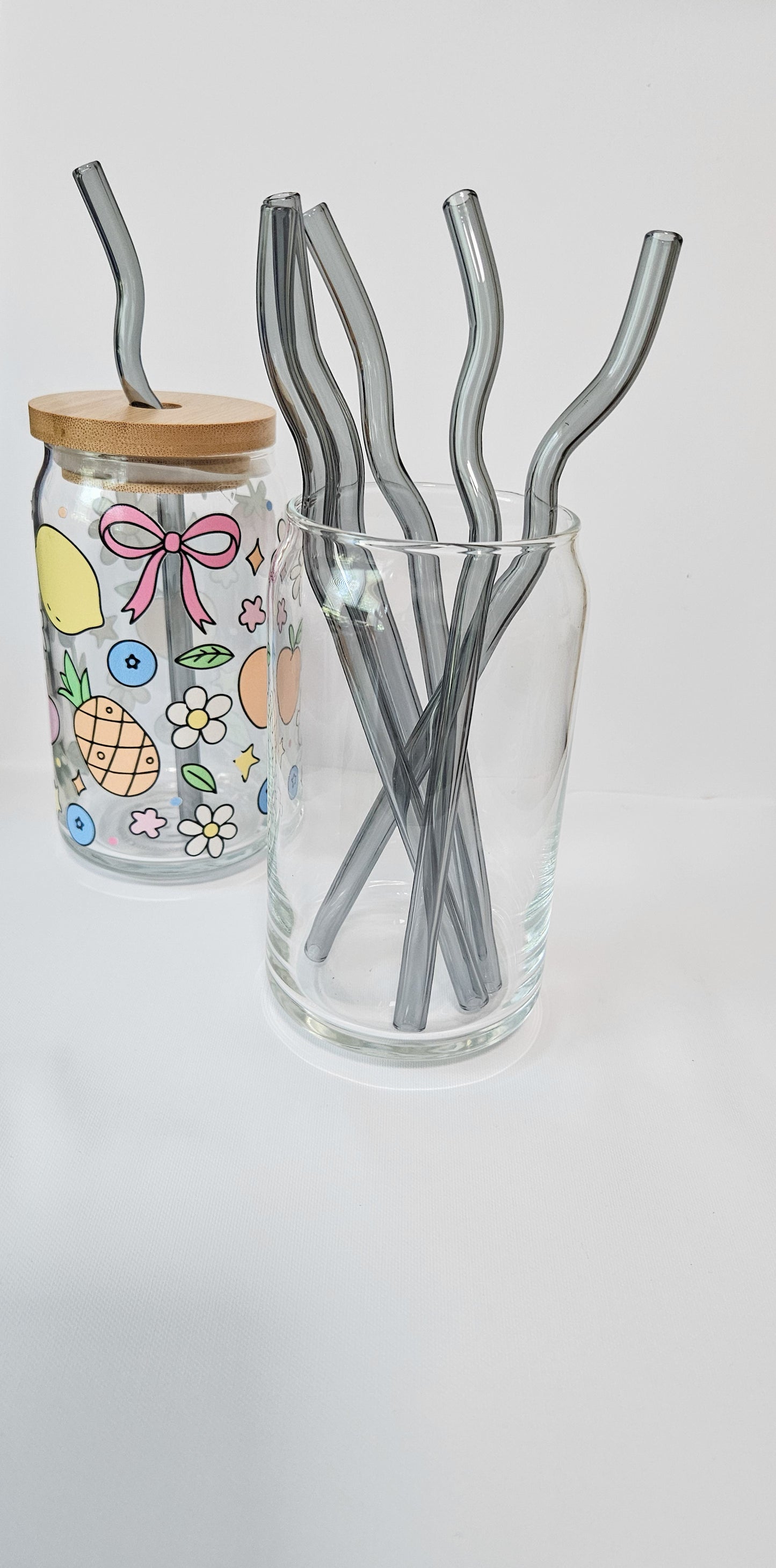 Wavy glass Straws