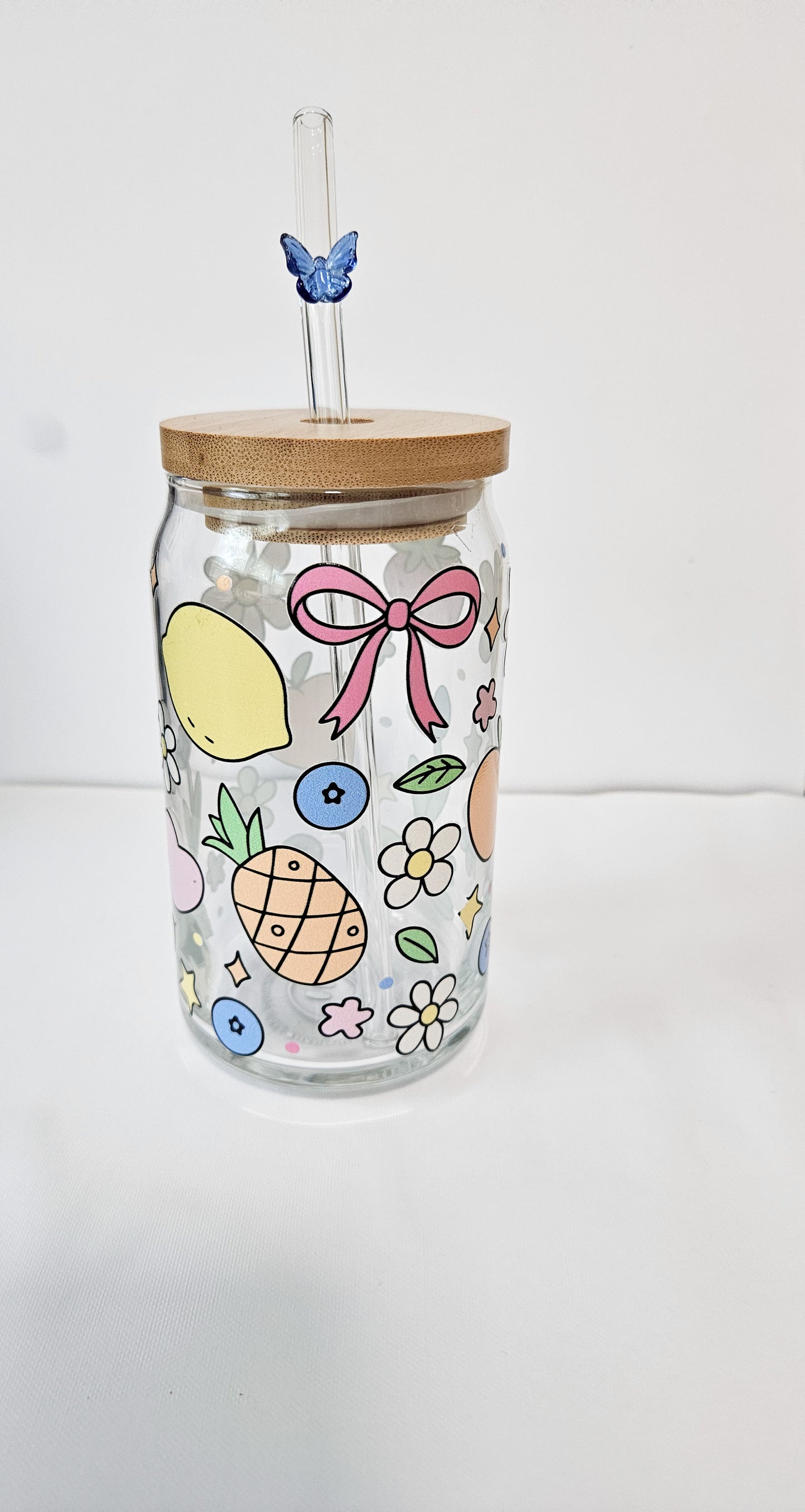 Butterfly Glass Straw