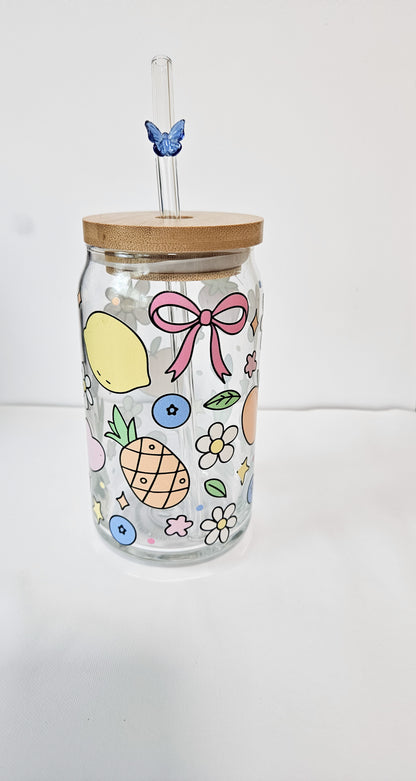 Butterfly Glass Straw