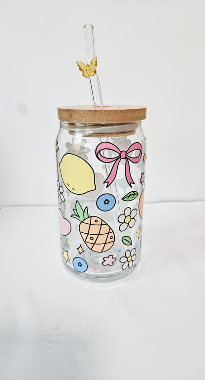 Butterfly Glass Straw