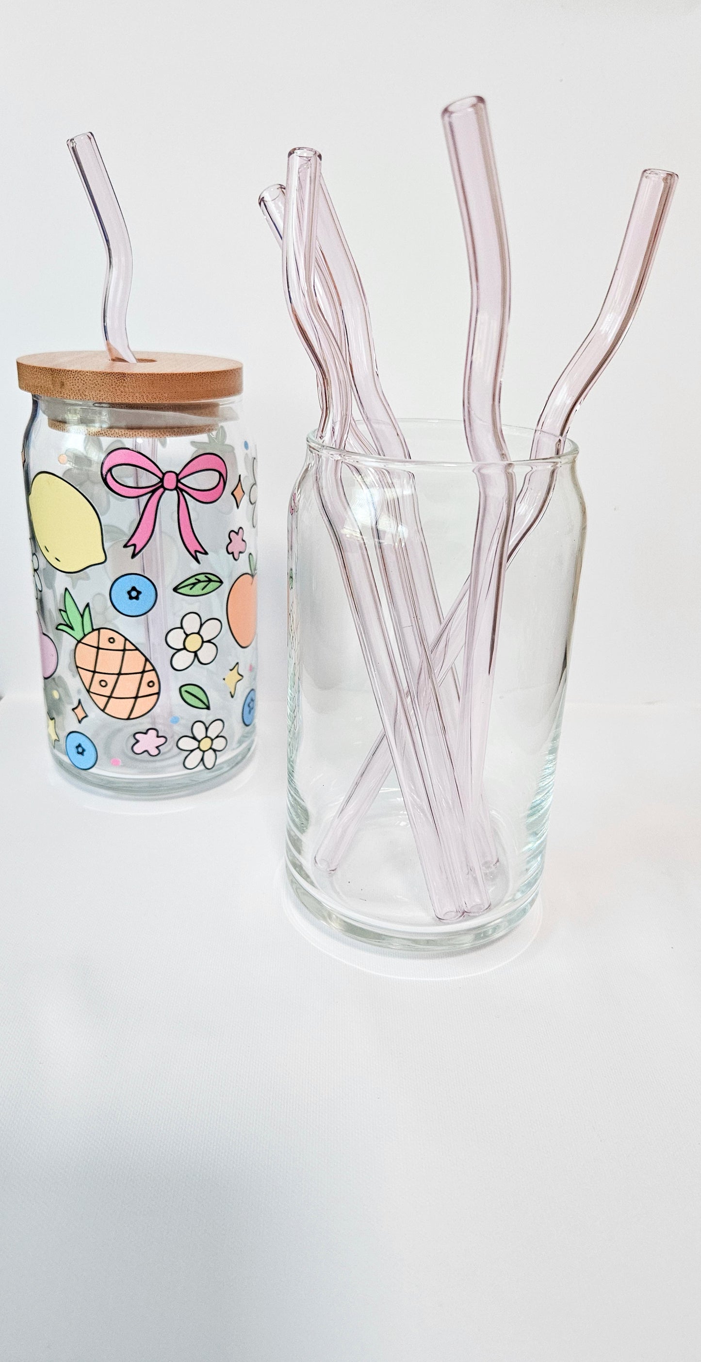 Wavy glass Straws