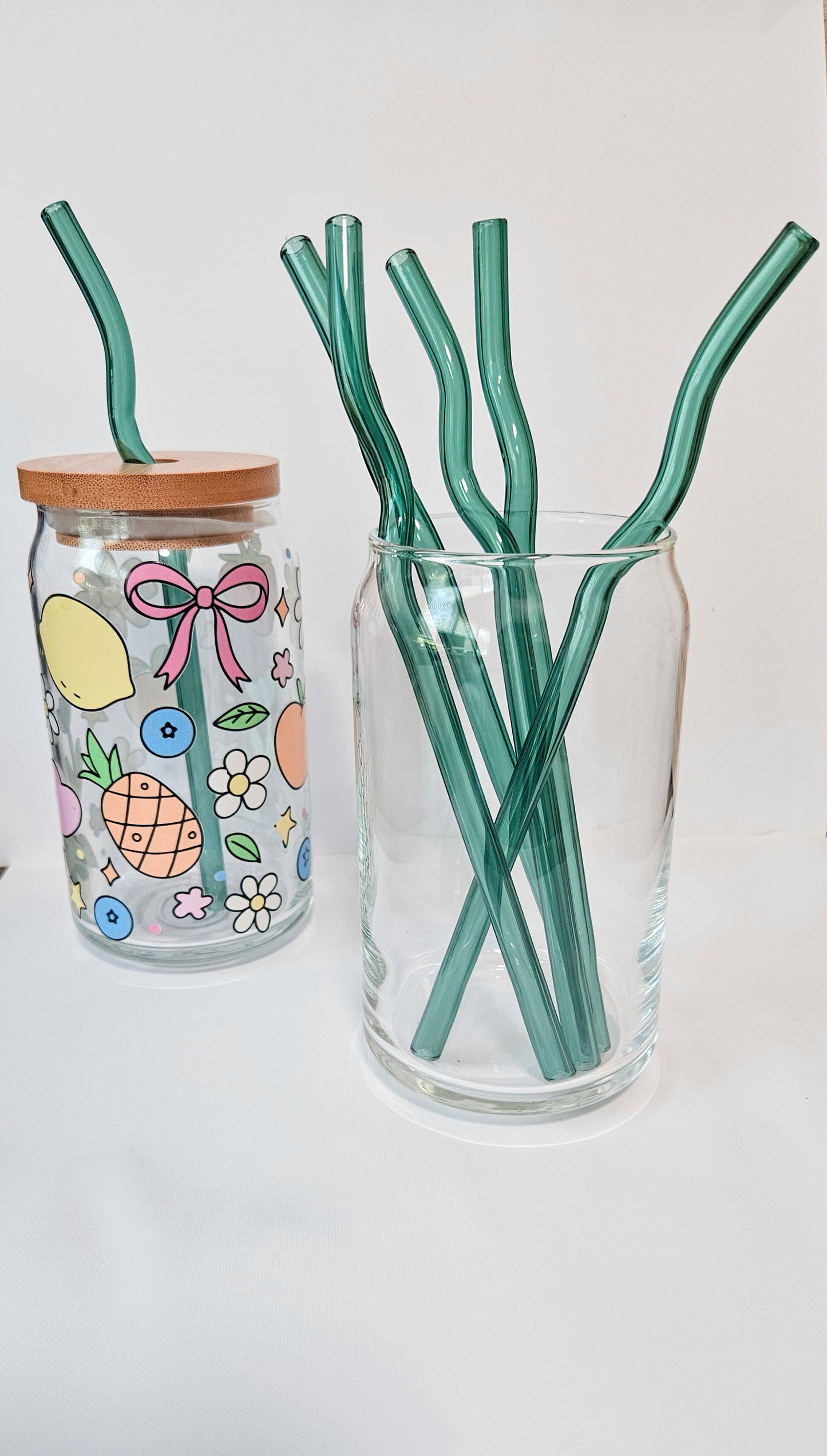 Wavy glass Straws