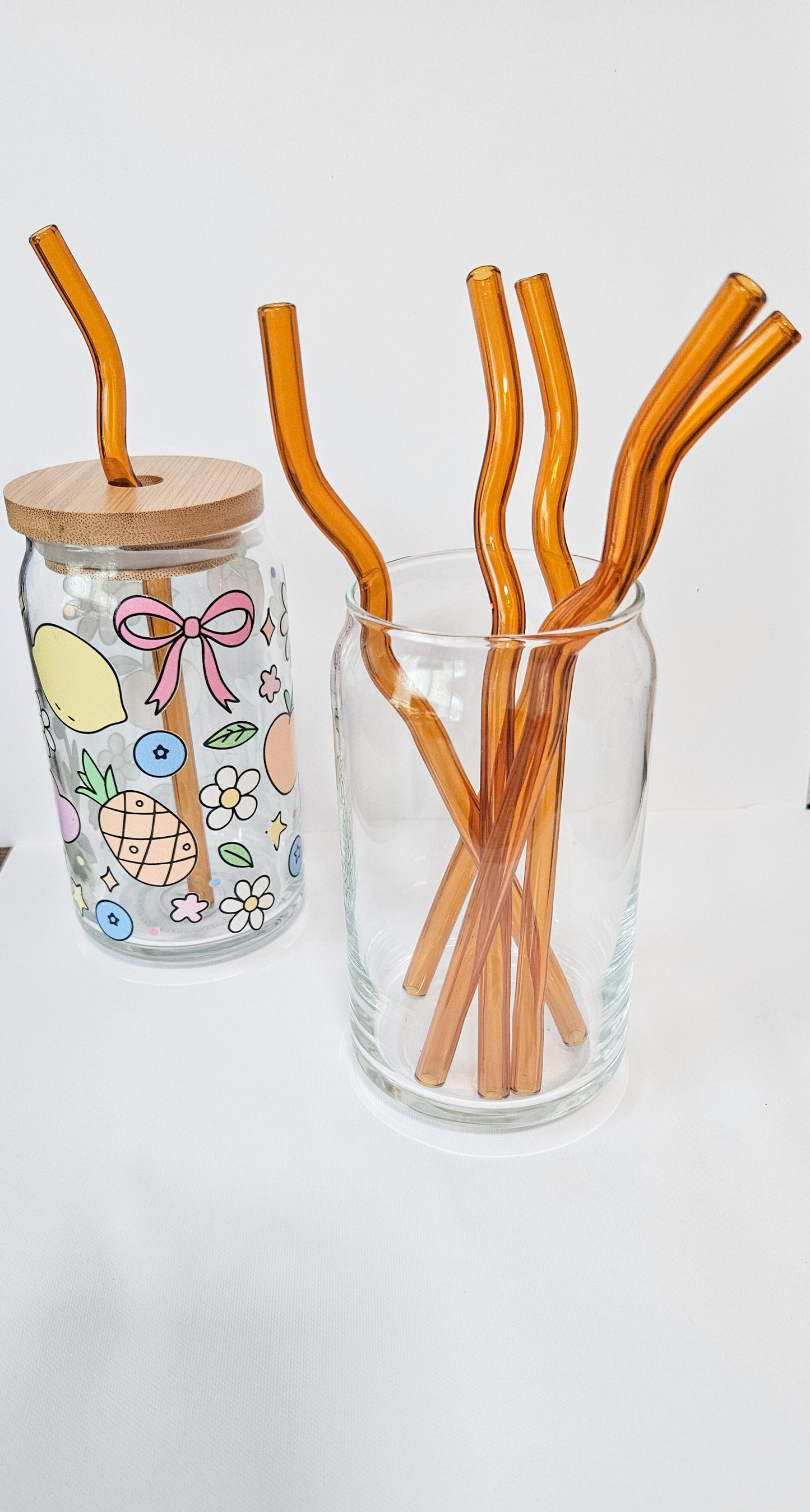 Wavy glass Straws