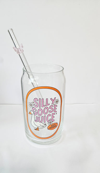 Butterfly Glass Straw