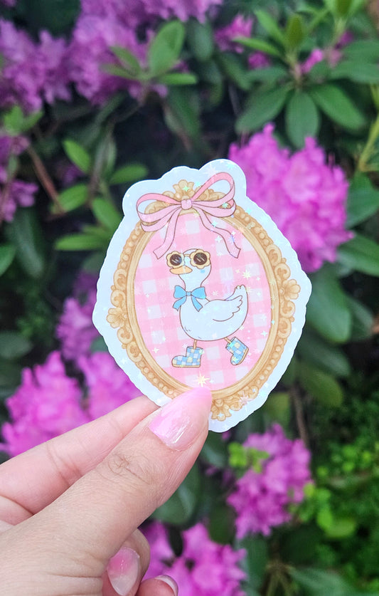 Feeling Cute Duck Sticker