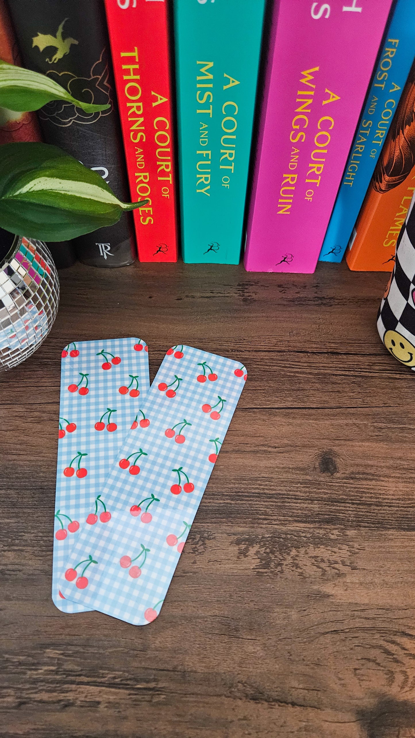 Cherry Picnic Bookmark