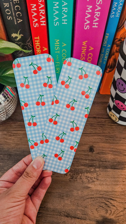 Cherry Picnic Bookmark