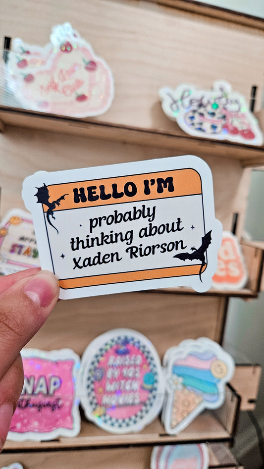 Hello Xaden Sticker