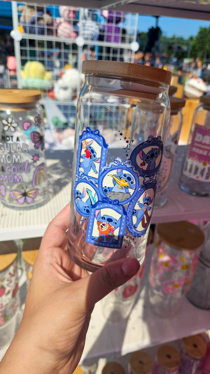Stitches Magical Adventures Glass Cup