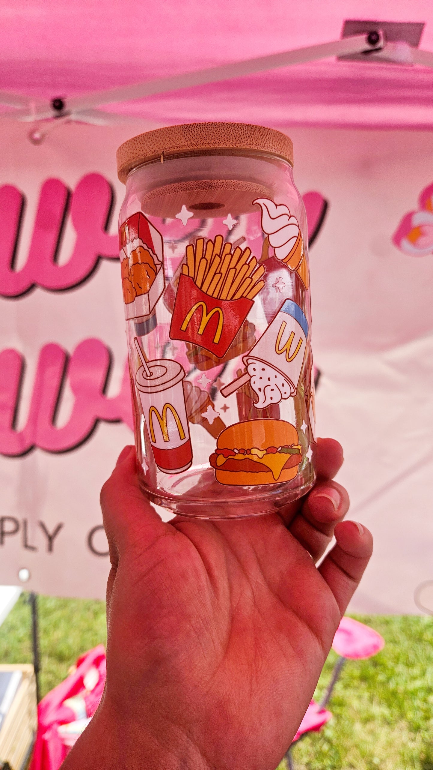 I'm Lovin it Glass Cup