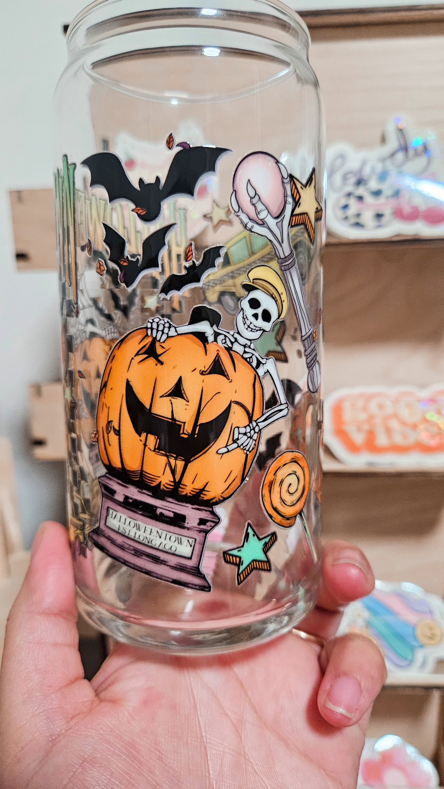Halloween town Glass Cup