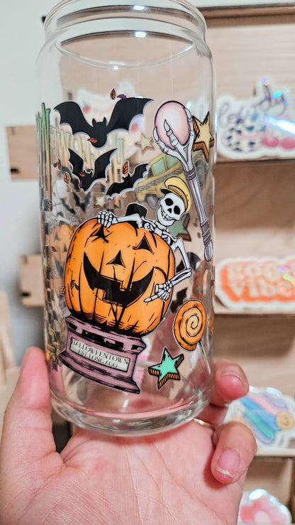 Halloween town Glass Cup