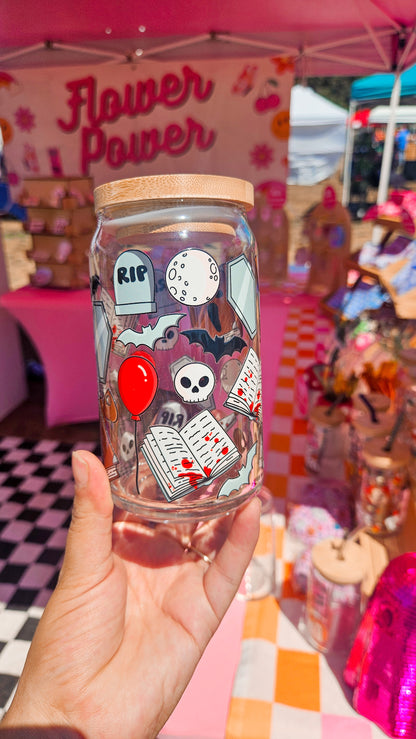 Thriller book Glass Can Cup