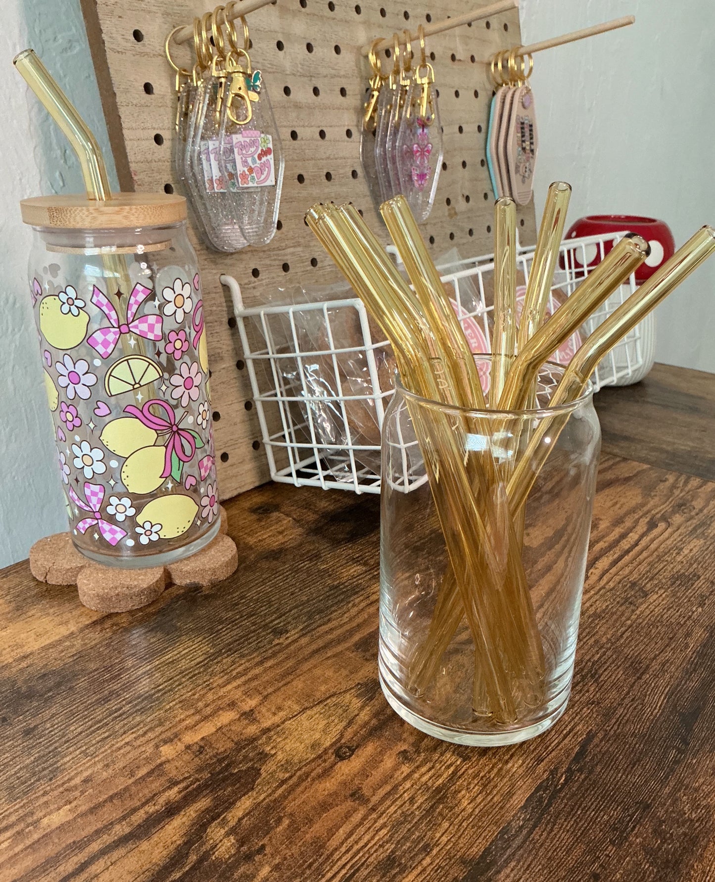 Bent Glass Straws