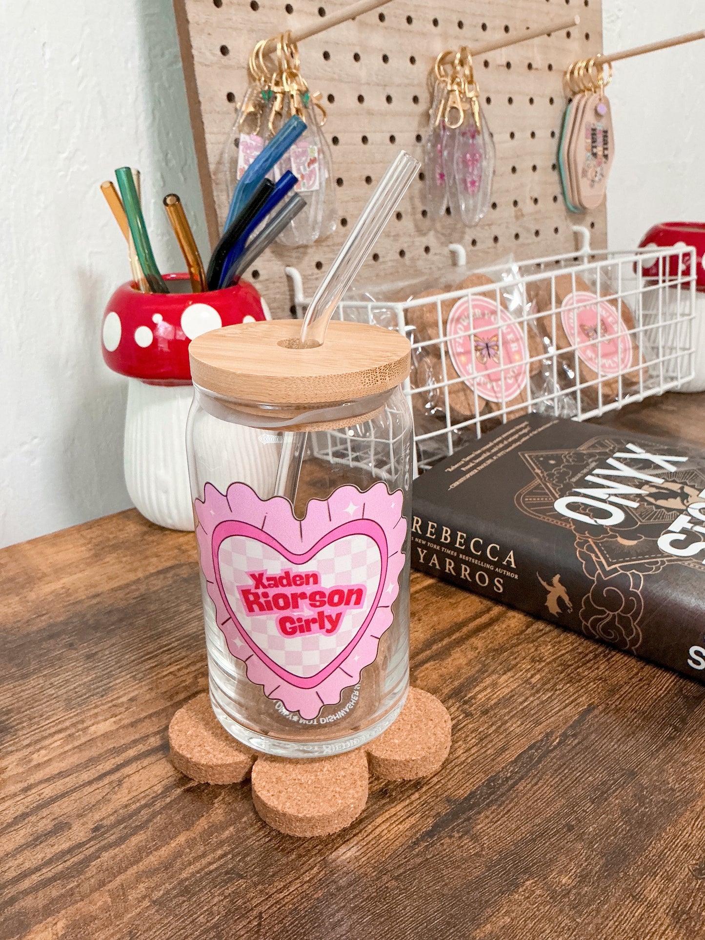 Xaden Girly Glass Can Cup