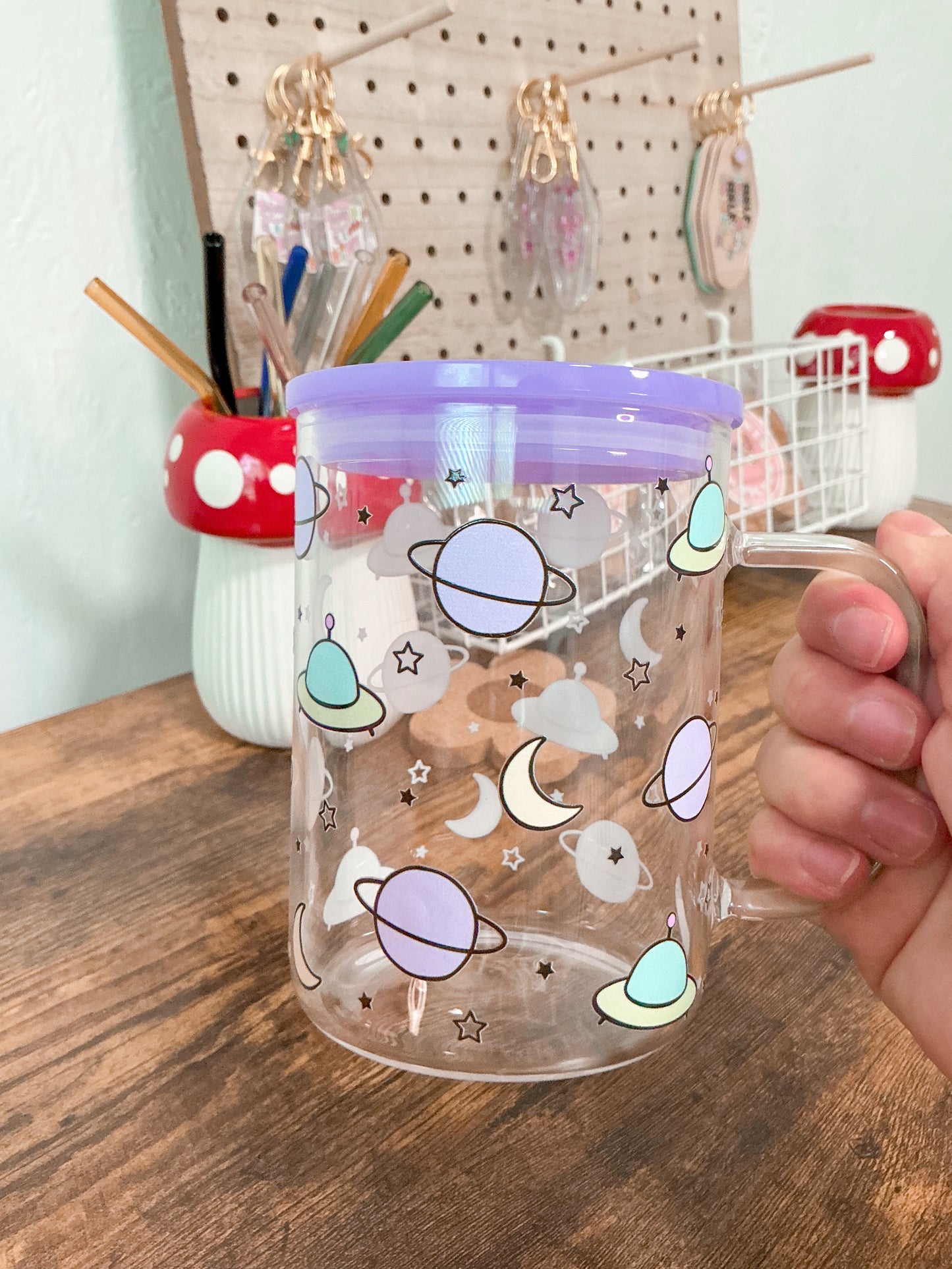 Out of this world glass cup