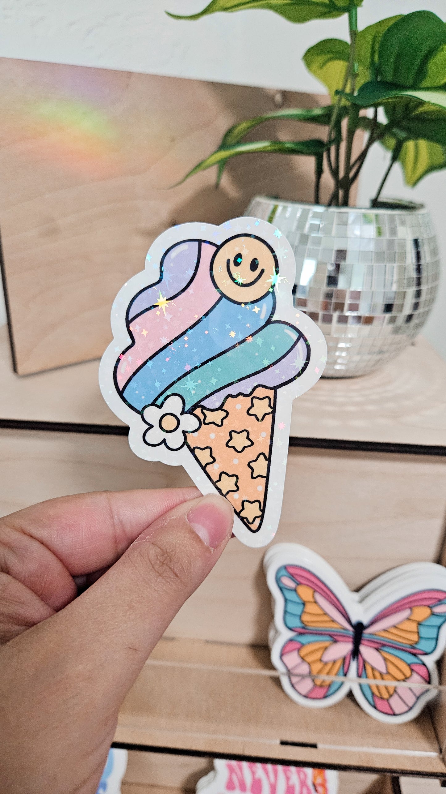 Pastel summer Ice cream Sticker