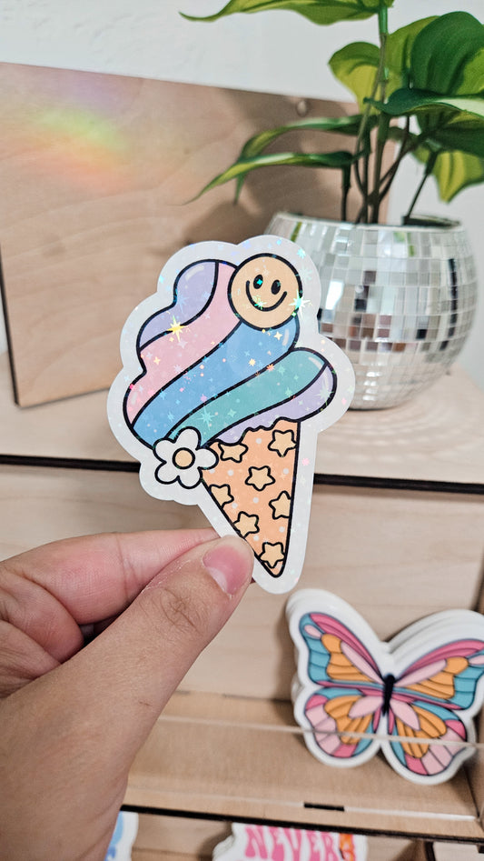 Pastel summer Ice cream Sticker