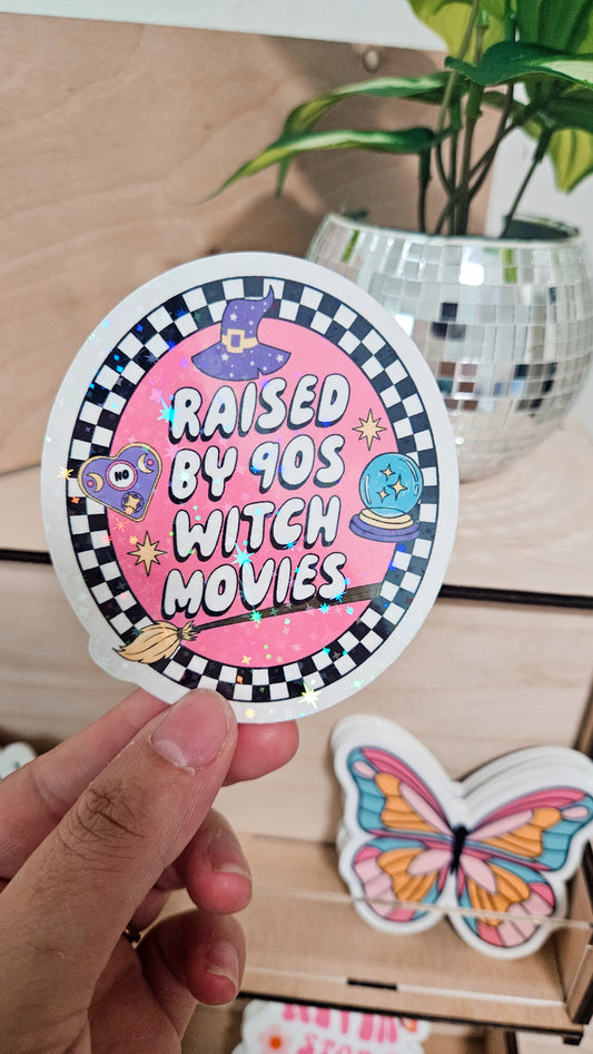 Raised By 90s Witches Sticker