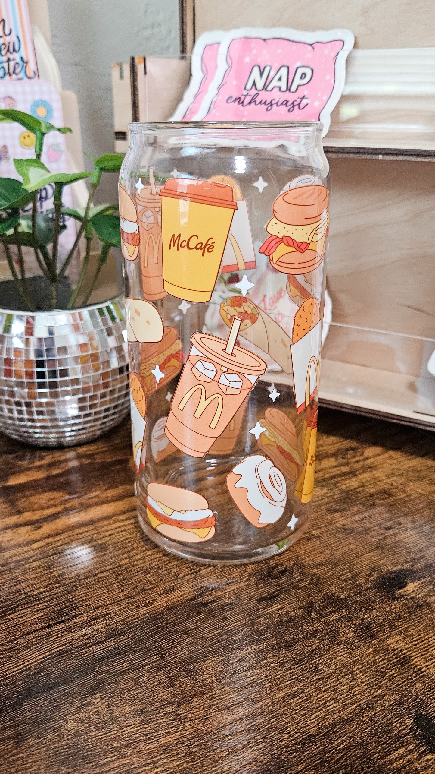 Im loving it, breakfast, Glass Cup