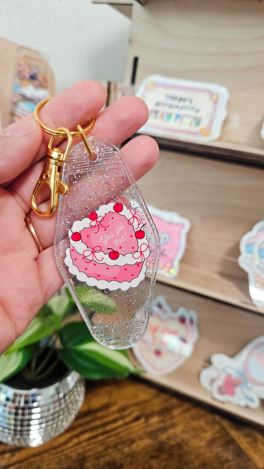 You got this cake Keychain