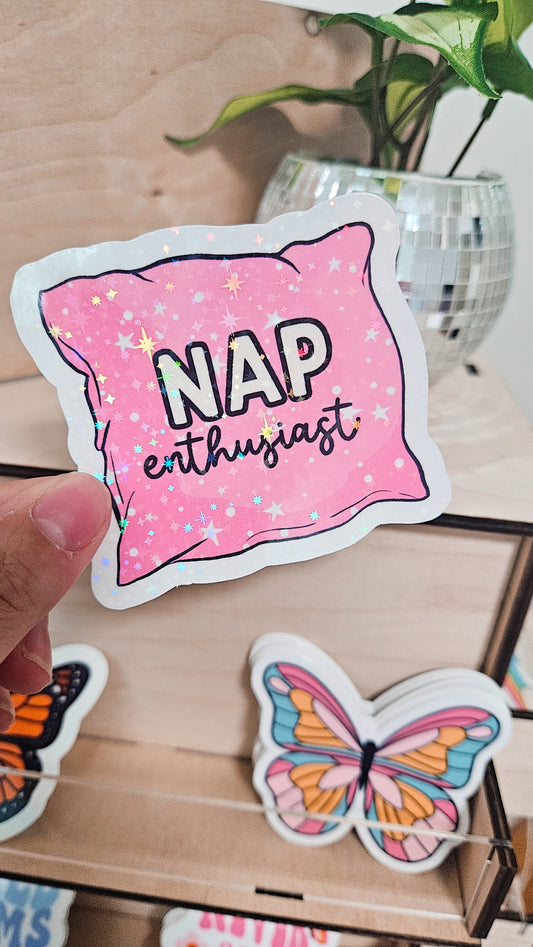 Nap Enthusiast Sticker