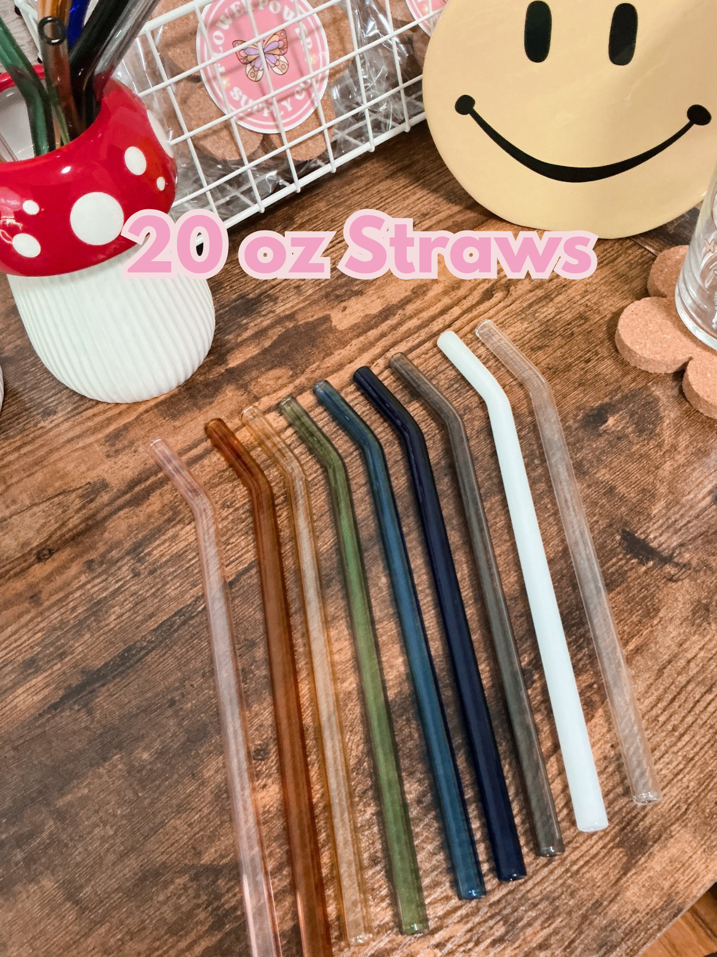 Bent Glass Straws