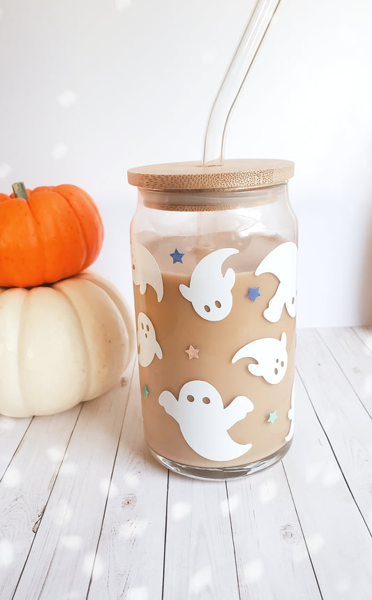 Ghostly Glass Can Cup