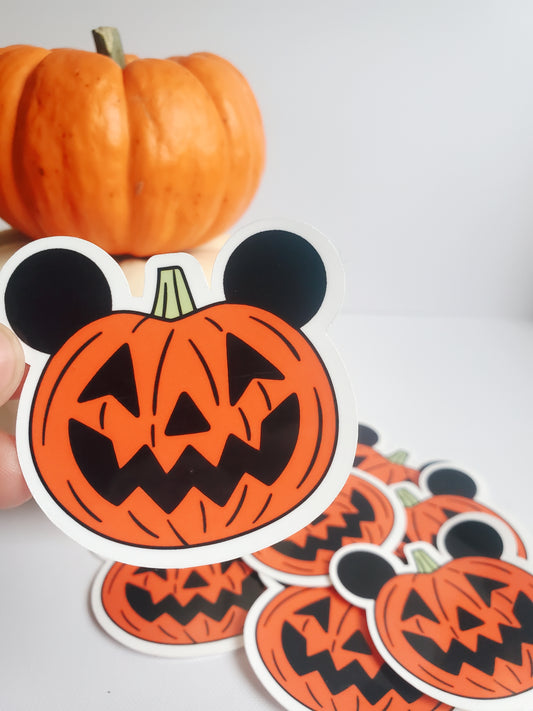 Mickey Pumpkin Sticker