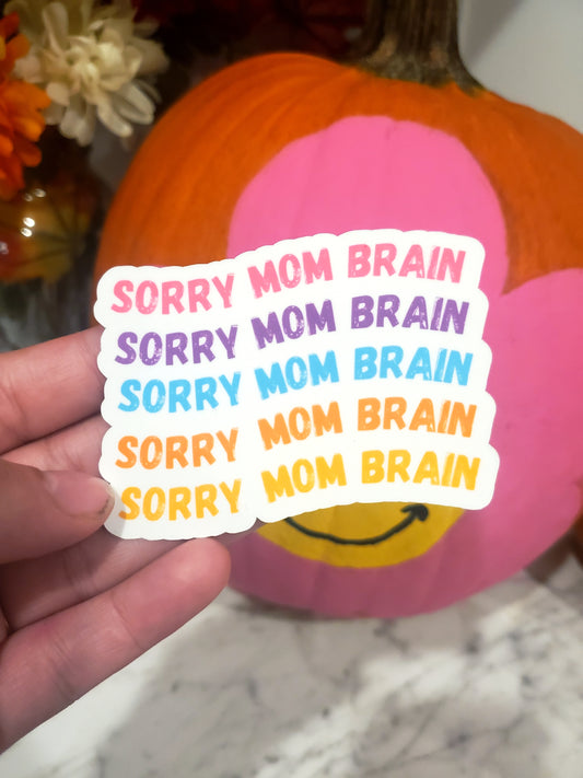 Mom Brain Sticker